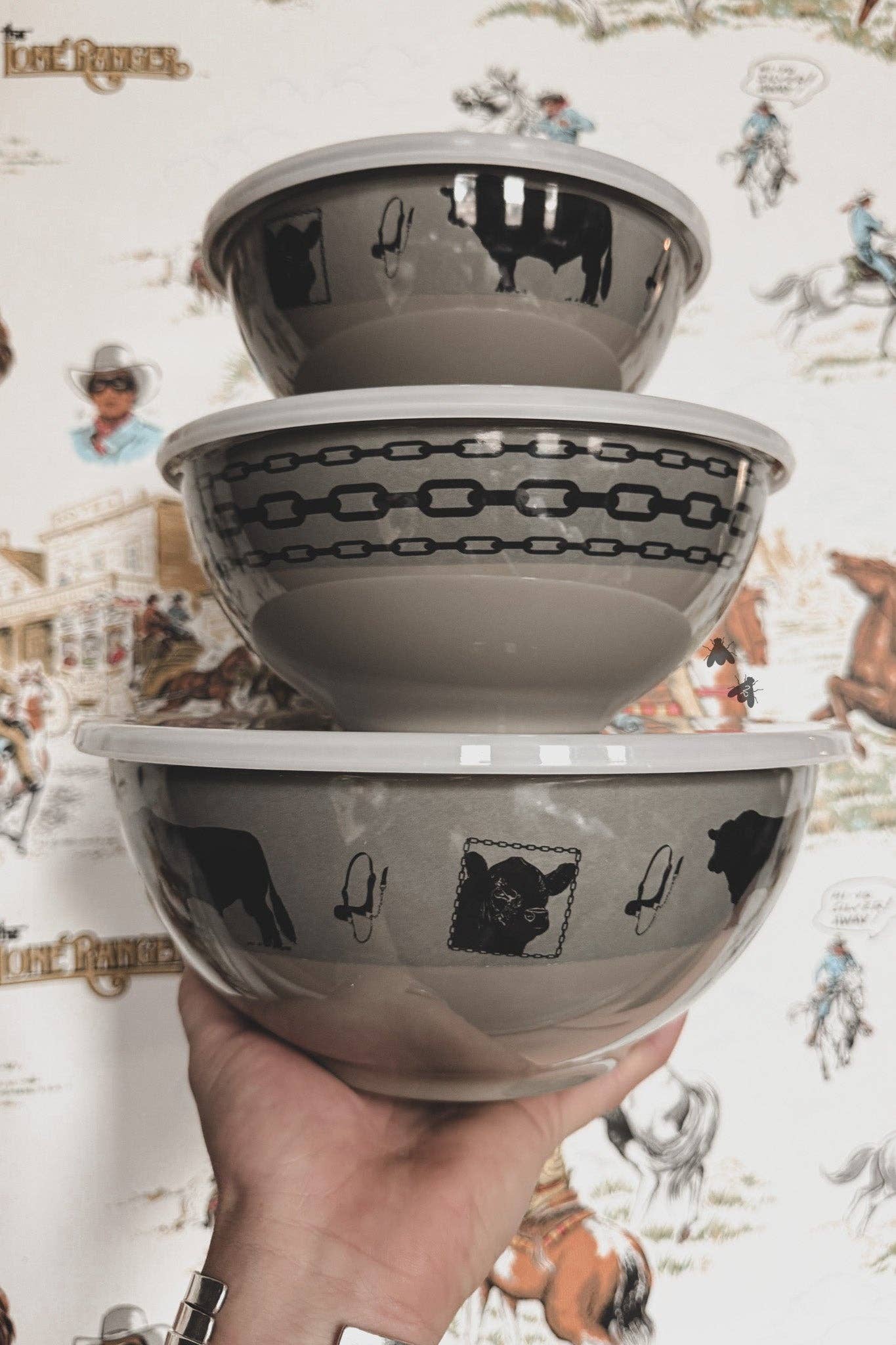 Angus Ranch Bowl Set